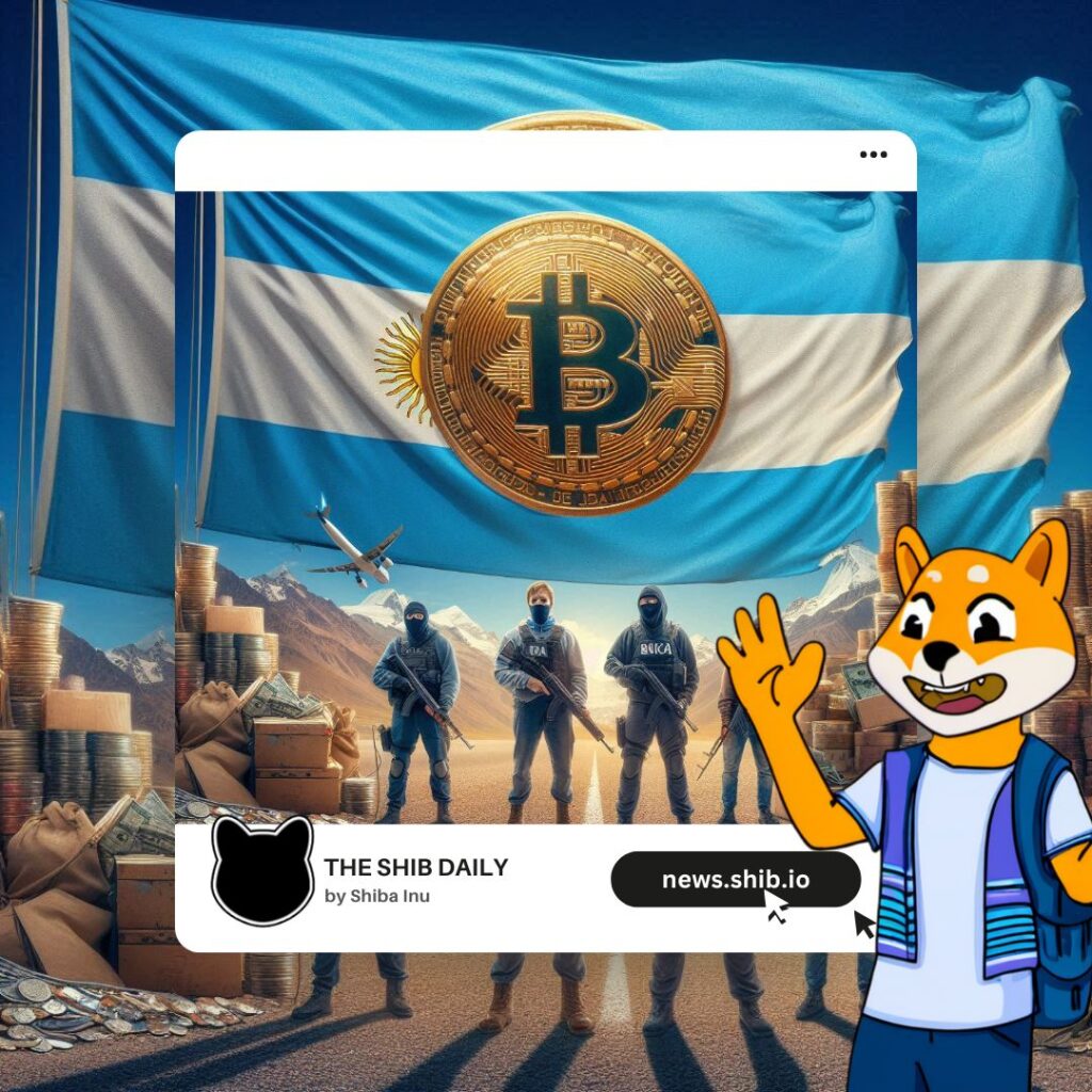 A representational image of Argentina cracking down on Bitcoin smuggling