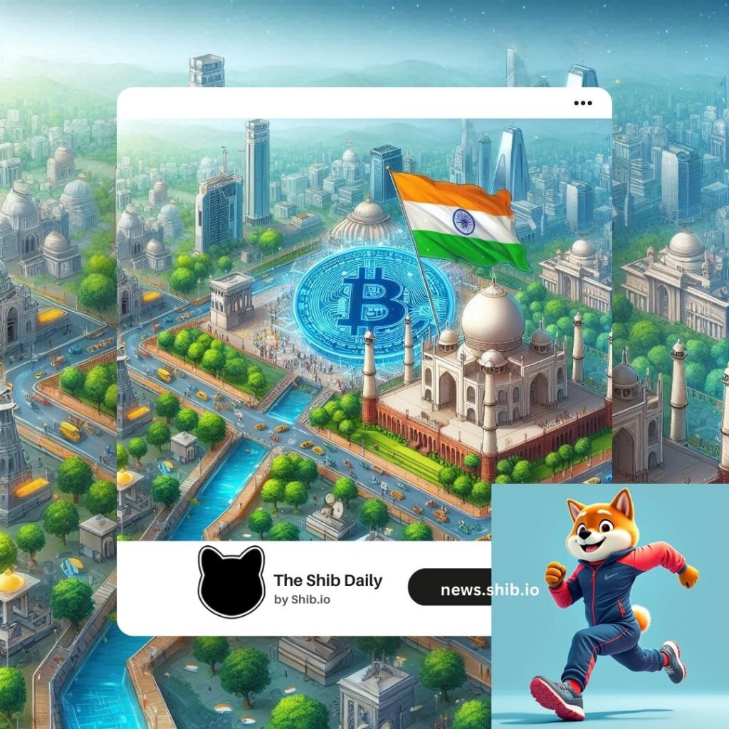 A representational image of India's leading position in crypto