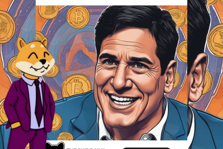 A representational image of Mark Cuban sharing his views on crypto